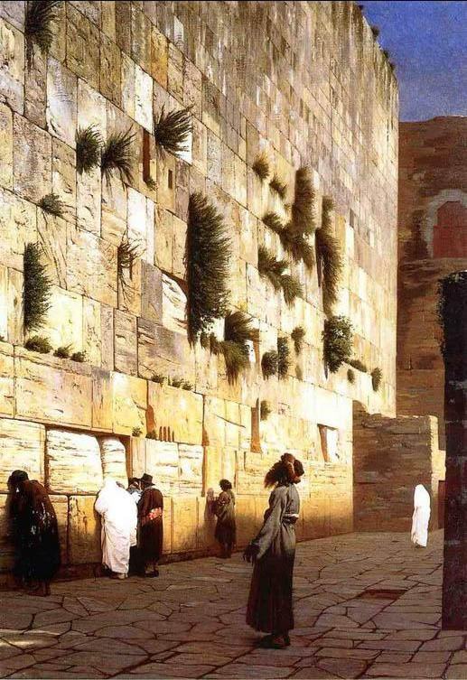 Jean-Leon Gerome Solomon's Wall Jerusalem (or The Wailing Wall)